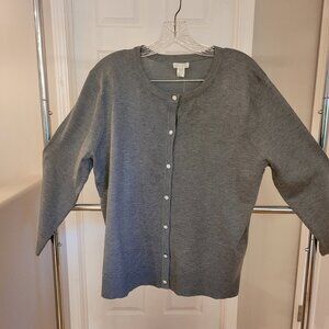 Brand new Spense brand gray  button up cardigan sweater.  Size XL.  Super soft.